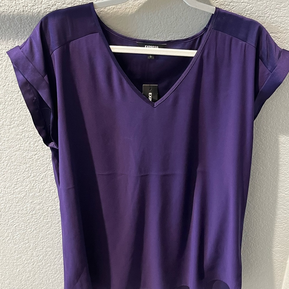 Express Purple Gramercy Tee